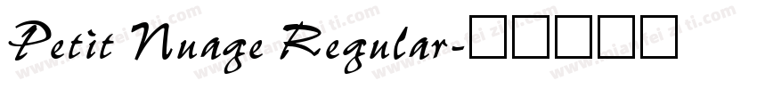 Petit Nuage Regular字体转换